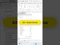 Sort Data Instantly in Excel ⚡ Shortcut Key Trick, #shorts #excel #excelshortcuts #viral #trending