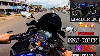 R15 V3 MODIFIED|| MAD RIDES  || PROBLEM SOLVED?? || don’t try this  || UNKNOWNRIDER