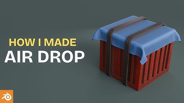 Airdrop Supply Crate | Low Poly 3D Modeling Tutorial – Made in Blender