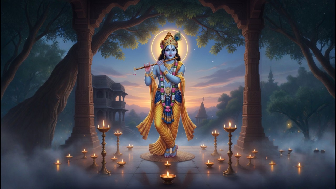 Shri Krishna Sharanam Mama (120 Times) | Powerful Krishna Surrender Mantra Loop
