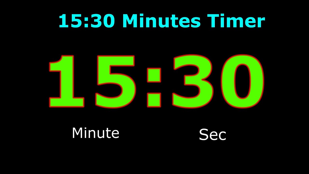 1530 Minutes Timer Digital Clock 1530 Minutes Alarm 1530