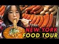 NYC NOODLES & PIZZA 🍕 FOOD TOUR of Chelsea Market, New York City