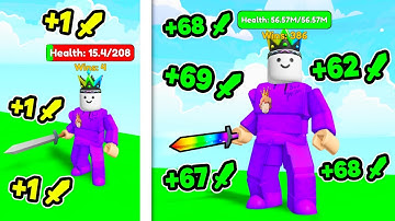 Every Second You Get +1 Damage BUT I Become The STRONGEST On Roblox