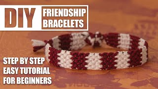 Simple Square Blocks Friendship Bracelets Step by Step Tutorial | Easy Tutorial for Beginner by Aillin 7,250 views 10 months ago 15 minutes