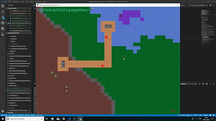 Hierarchical pathfinding with buildings #1
