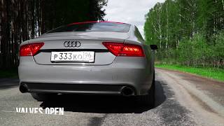 500hp Audi A7 3.0 TFSI V6 exhaust sound by REDSTAR