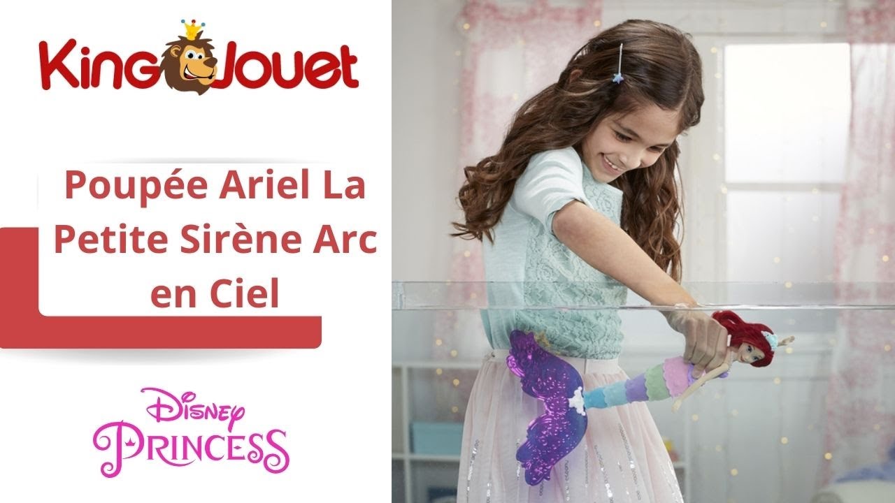 Poupée Ariel La Petite Sirène Arc en Ciel 30 cm - Disney Princesses -  860305 