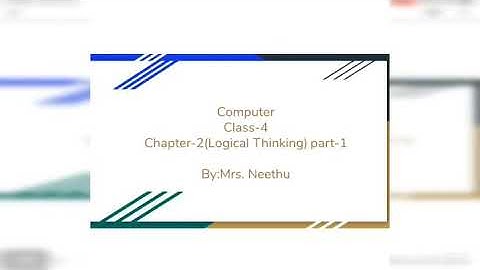 Computer/class-4/chapter-2 (Logical Thinking) part-1