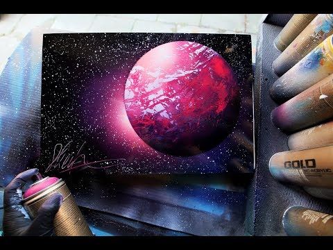 Pink Purple Sunset - SPRAY PAINT ART by Skech 