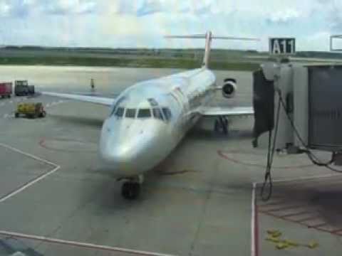 power back dc-9 YouTube  Powerback Reverser  DC9 Ground