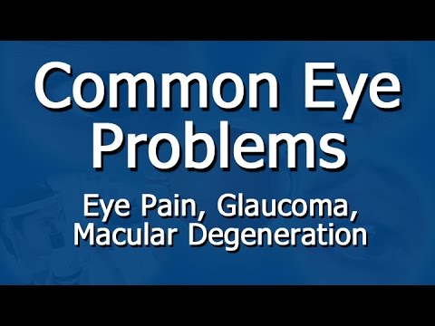 What are some common eye disorders and symptoms?