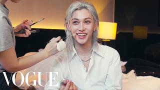 Stray Kidss Felix Gets Ready For The Louis Vuitton Show In Barcelona Last Looks Vogue