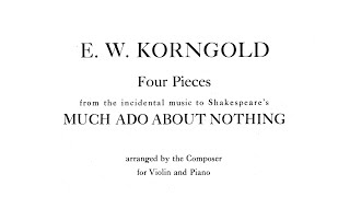 Korngold: Much Ado About Nothing, suite for violin & piano, Op. 11 (Shaham and Previn, 1994)