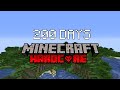 I Survived Hardcore Minecraft For 200 Days... This is what happened