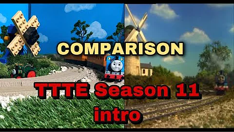Thomas The Tank Engine Season 11 intro - Side By Side Comparison