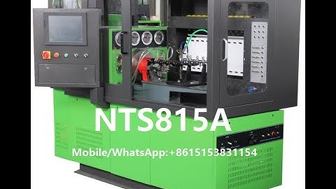 NTS815A HEUI INJECTOR TESTING and Operating