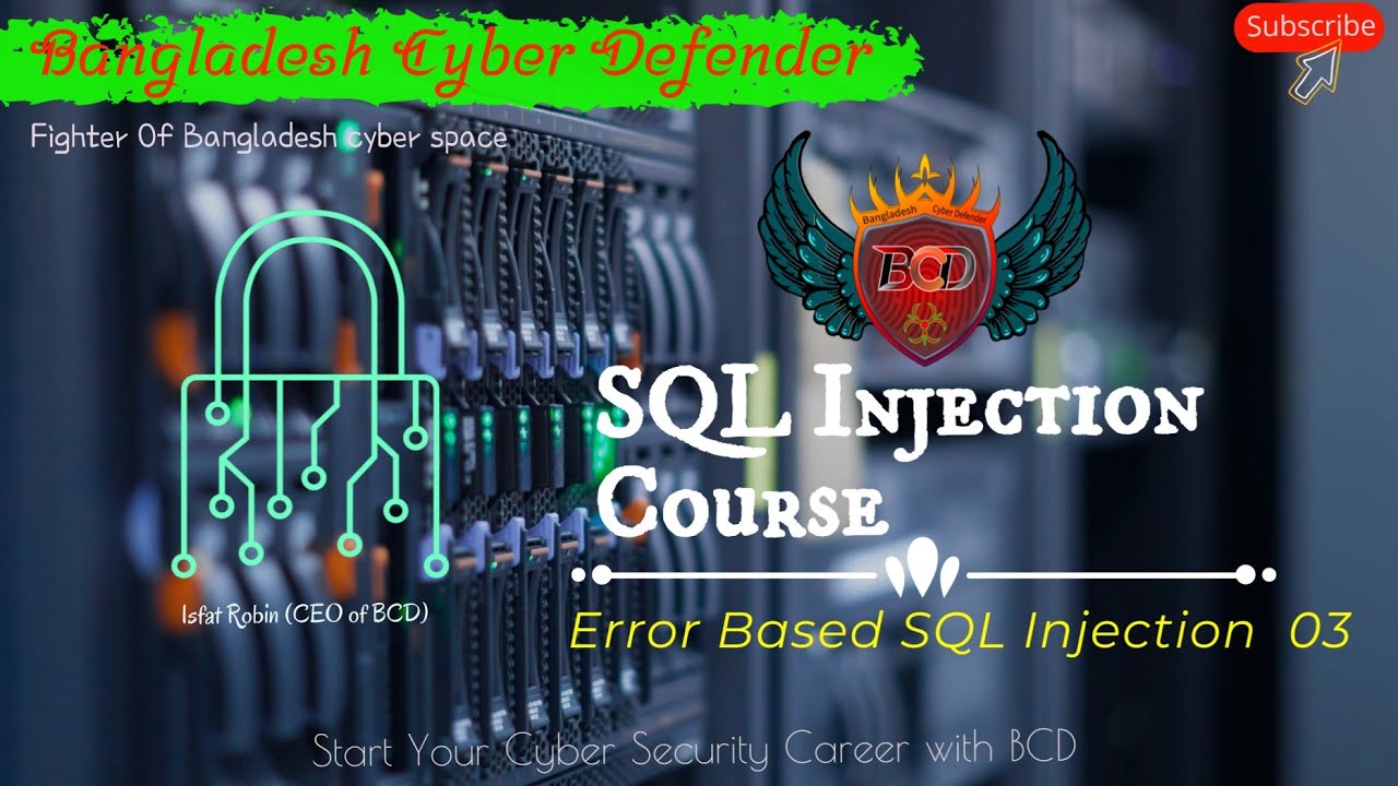 SQL Injection Course | Tutorial 3 | Error Based SQL Injection | By ...