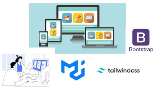 Responsive Design Frameworks ,Bootstrap vs Tailwind vs Material - Quick Start Web Development Part 3