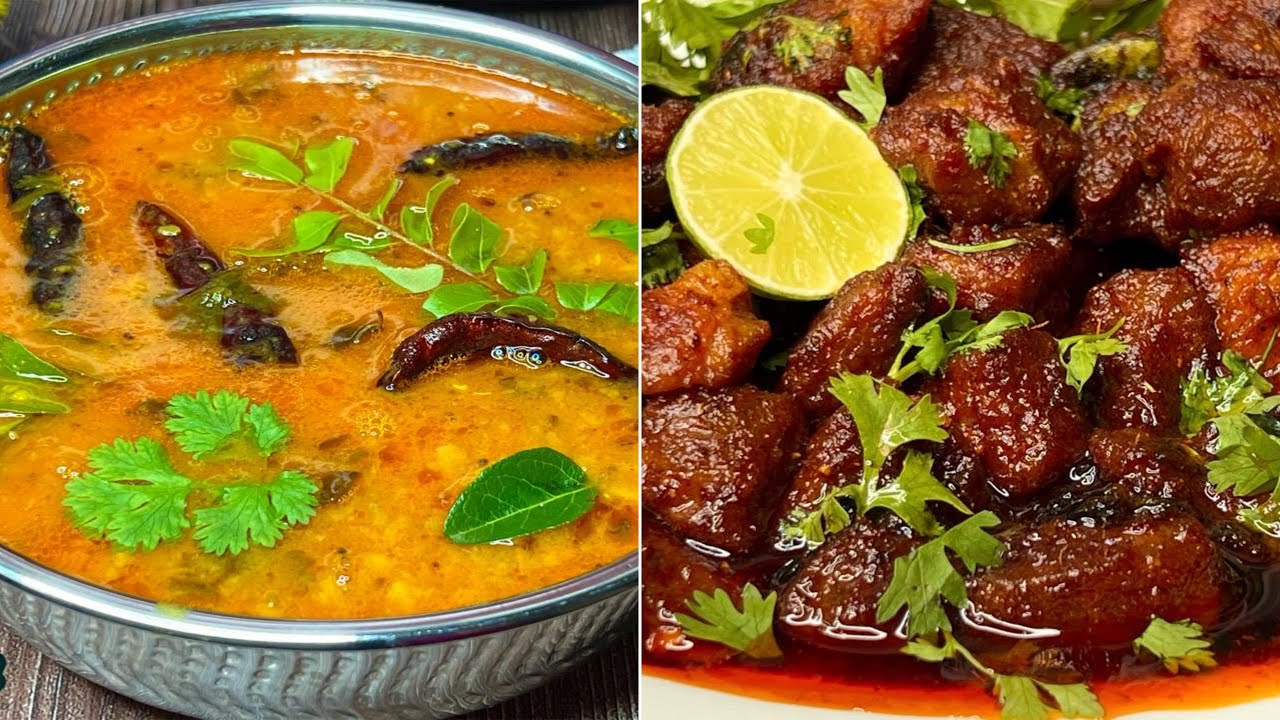 World Famous Hyderabadi KHATTI DAL Aur TALA HUA KADAK GOSHT हैदराबादी ताला हुआ गोश्त Aur  खट्टी दाल