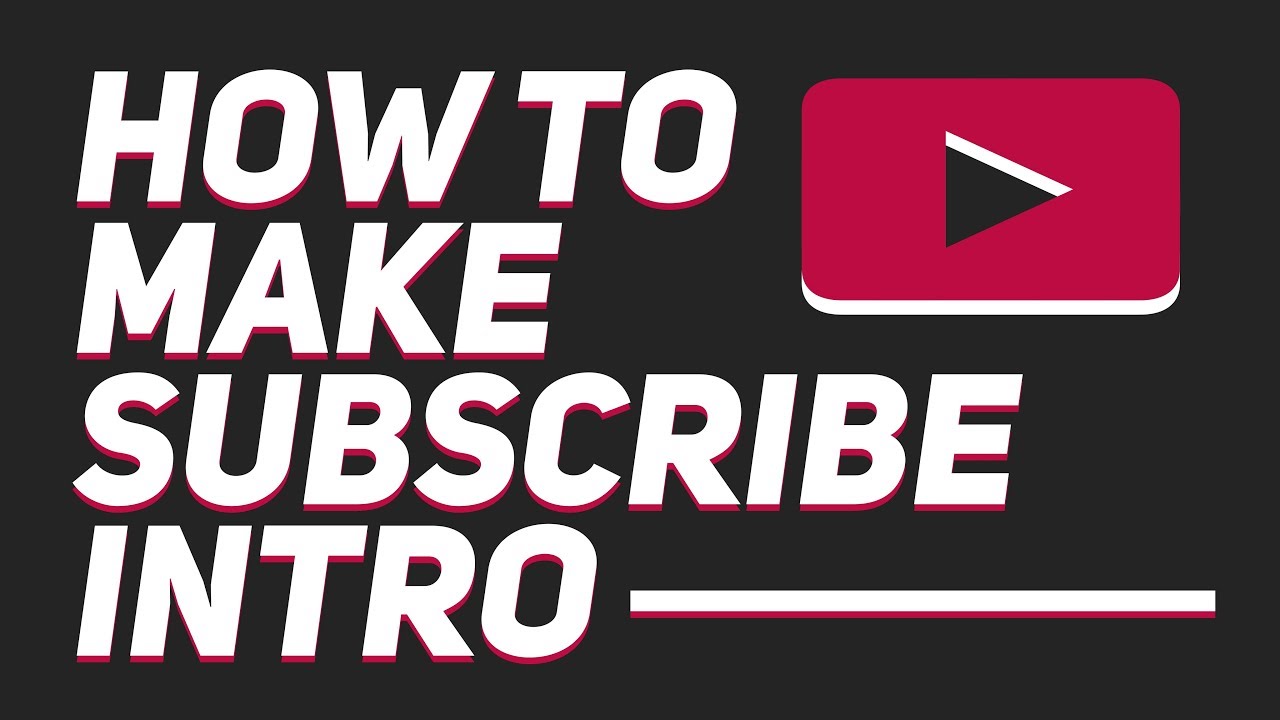 How to make Subscribe intro like a Professional | After effect