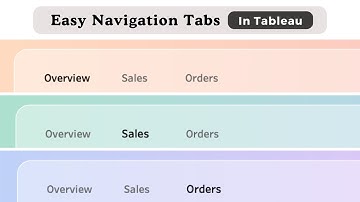 Tableau Tip: Create Easy Navigation Tabs for Multi-Dashboard Workbooks