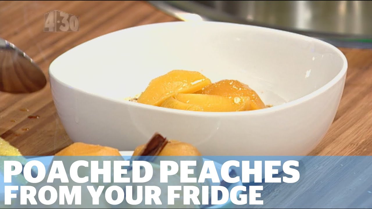 From Your Fridge Poached Peaches YouTube