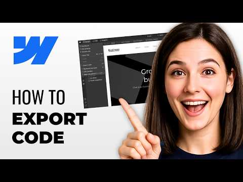 How To Export Webflow Website Code