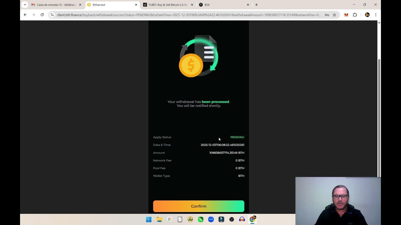 BSX DAO - YUBIT - BITHARVEST - Como sacar suas BTH da BITHARVEST para a corretora YUBIT