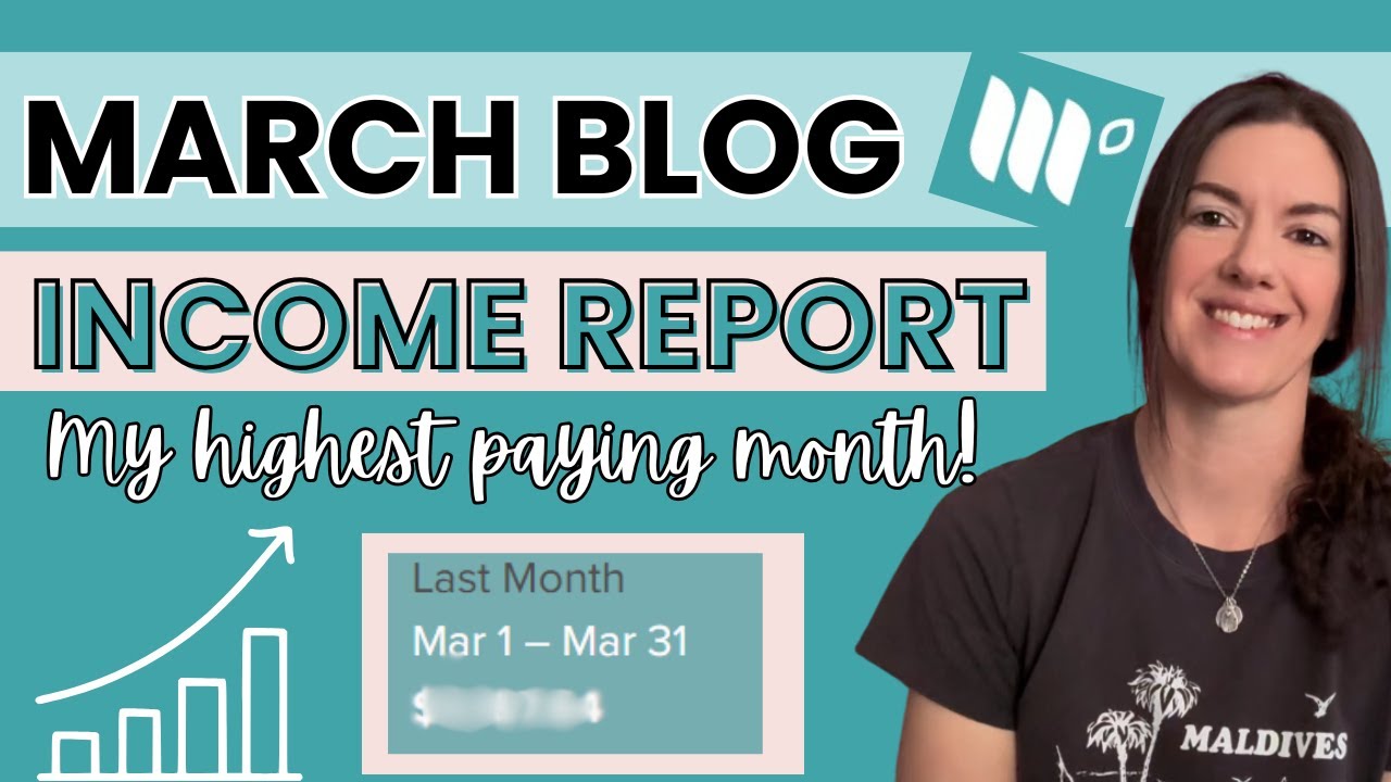 My March Blog Income Report - Sessions, Pageviews and Mediavine Ad Revenue