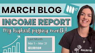 My March Blog Income Report - Sessions, Pageviews And Mediavine Ad Revenue