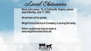 Obits for June 21, 2023