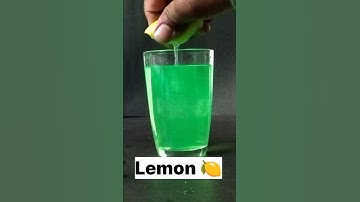 Colour changing Experiment by lemon 🍋।#shorts #water #colour #lemon #science #experiment #highliter