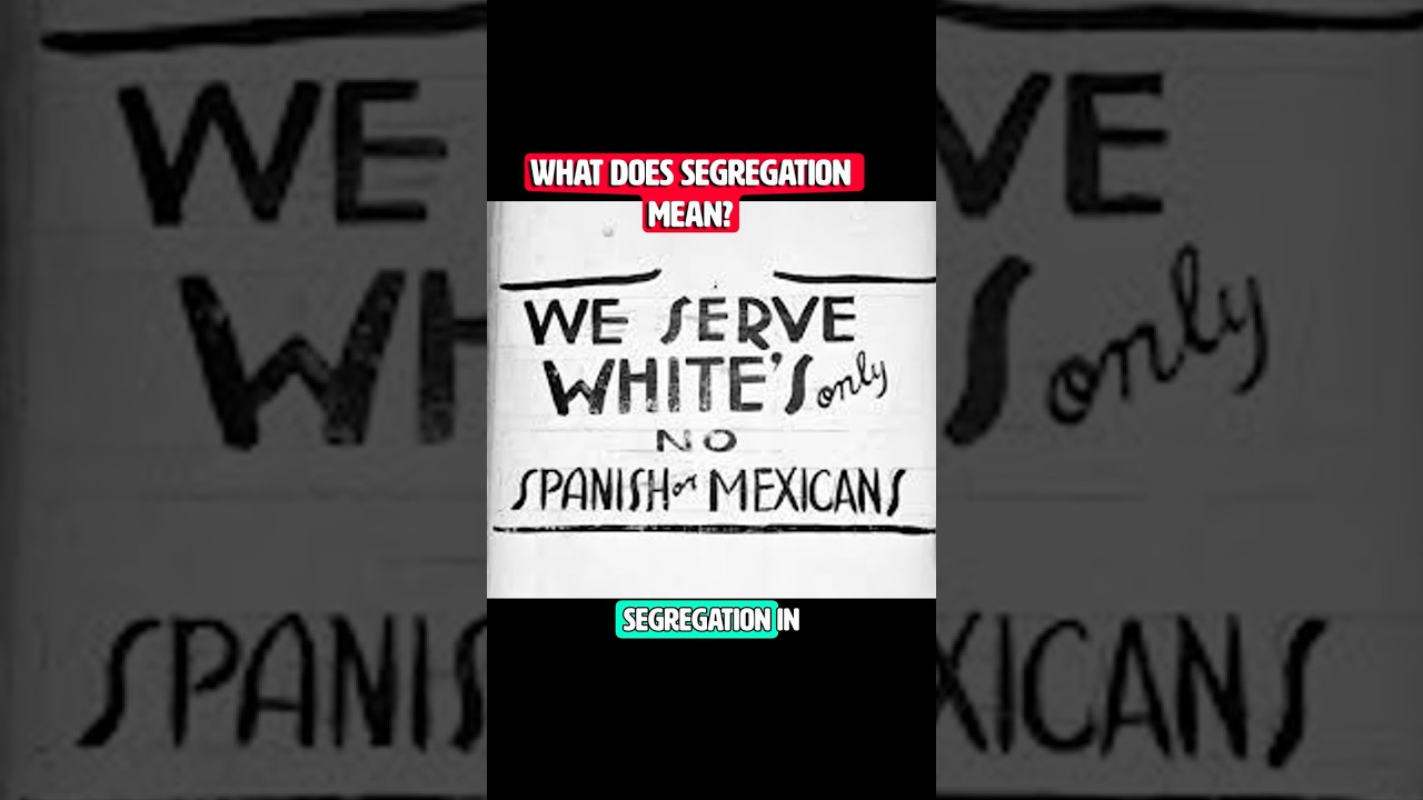 Что означает слово «сегрегация» в американском английском?