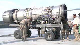 Jet Engine To Inspect It F16 Rearmament & Maintenance