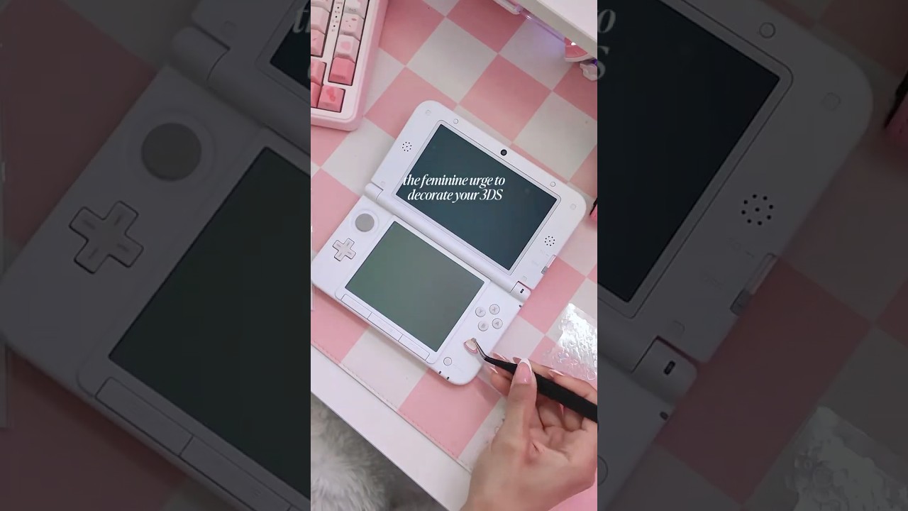 Decorating my pink Nintendo 3DS ✨