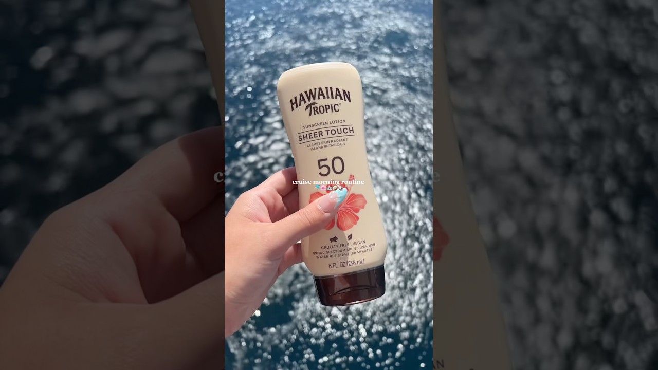 my cruise vacation morning routine 🥥🐬🌸🛳️🐚 