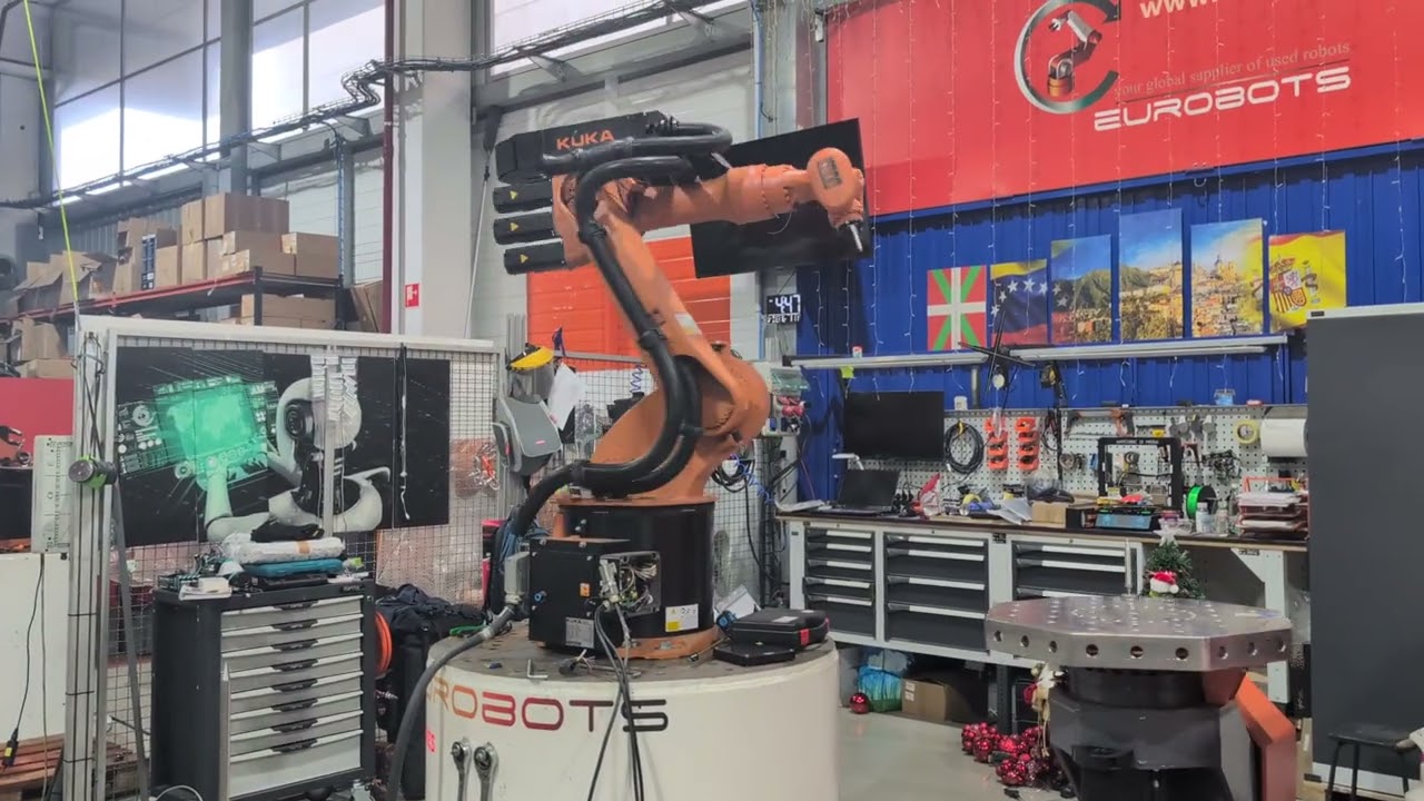 Kuka KR20-3 industrial robot with 2 axis positioner @ Eurobots