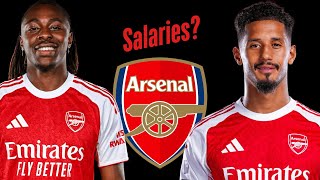 All Arsenal FC Players Salaries 2025 - 26 #football #premierleague #england #arsenal #scorers Net Worth