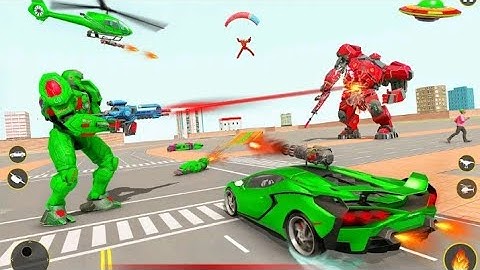Helicopter Robot Car Game 3d-Android Gameplay