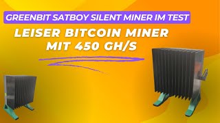 Greenbit Satboy Silent Miner Im Test Leiser Bitcoin Miner Mit 450 Ghs