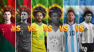 Comparison Pele vs Maradona vs Ronaldo vs Messi vs Neymar vs Jota  R I P Pele, Maradona & Jota screenshot 5