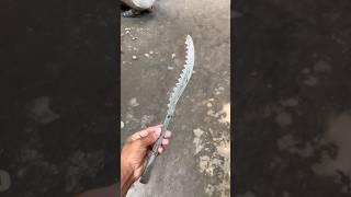 Easy way to make a knife from an old motorcycle sprocket.🔪😱#foryou #viralvideo