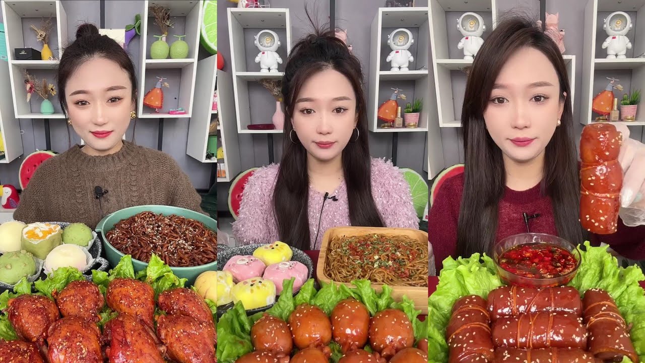 ASMR #296 MUKBANG CHINESE EATING SHOW. @wkkeat789 #yummy #food #asmreating #eating#oodlees #mukbang