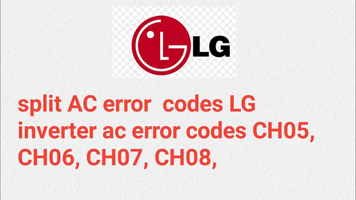 split AC error  codes LG inverter ac error codes CH05, CH06, CH07, CH08,   #shortvideos