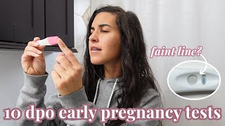 Taking Lots of Pregnancy Tests at 10 DPO | Is There a Faint Line??