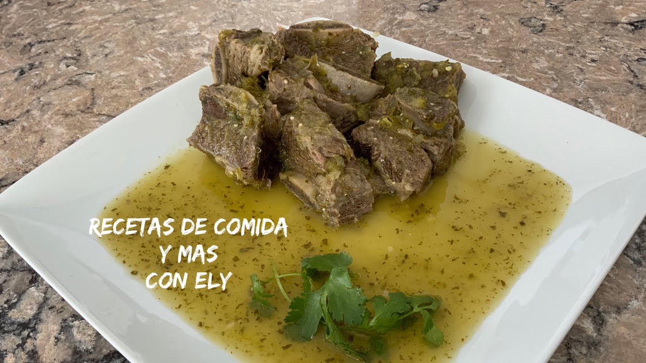 Costillitas de res en salsa de cilantro//beef short ribs in cilantro