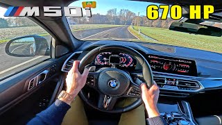 670HP BMW X6 M50i G06 *SUPER SOUND* POV Test Drive