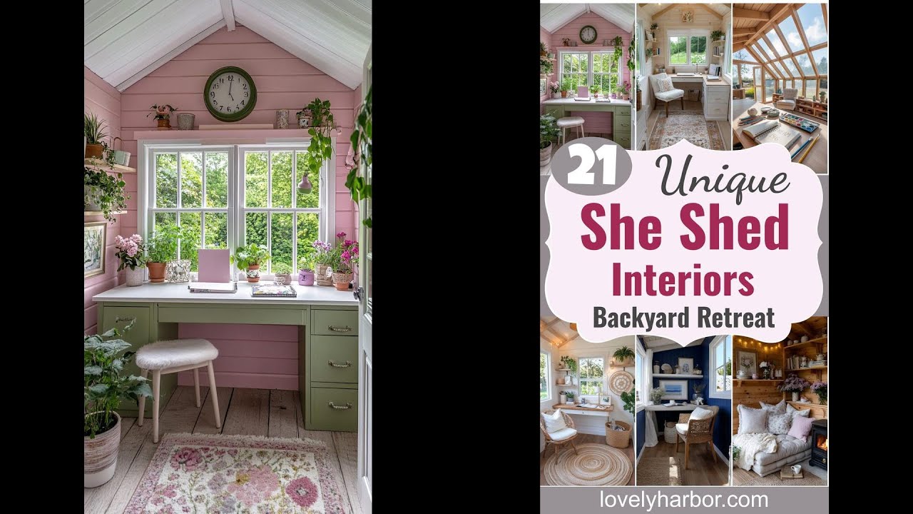21 She Shed Interior Ideas That Feel Like a Personal Backyard Retreat