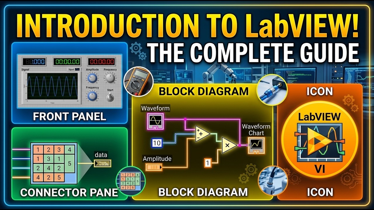 LabVIEW VI Components: Front Panel, Block Diagram, Connector and Icon ...