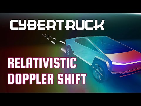 Thumbnail for Relativistic Dopplershift with CyberTruck | Slow speed of light